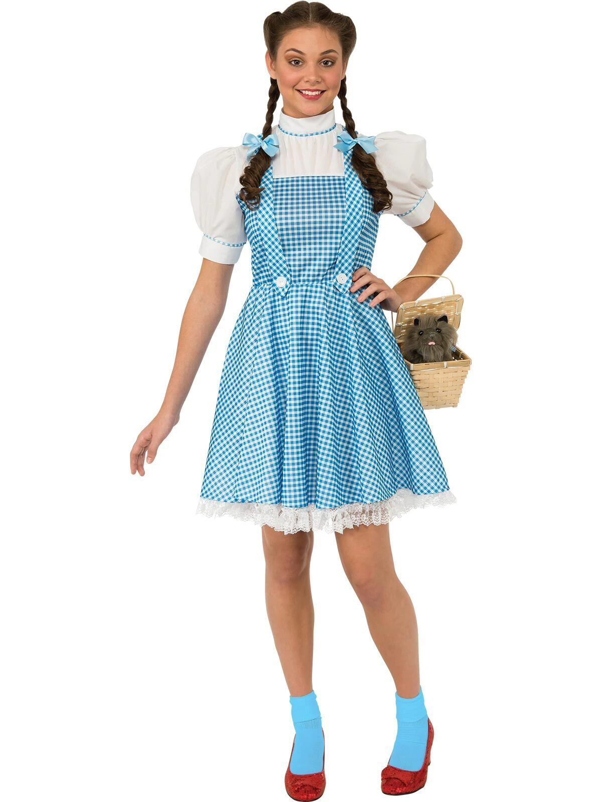 Wizard Of Oz Dorothy Deluxe Womens Fancy Dress Up Party Costume Set