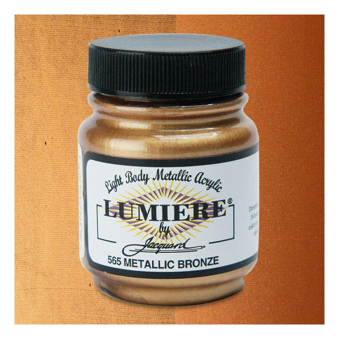 Jacquard Lumiere Metallic Acrylic Paint - Metallic Bronze 70ml