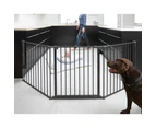 DogSpace Rocky Large Extra Tall Safety Gate Adjustable 104.5x221cm Dog/Pet White