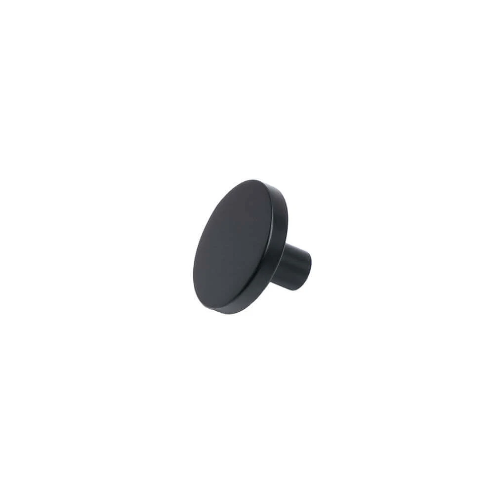 MANOVELLA Olivia Round Profile Cabinet Knob- 33mm - Matte Black