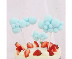 Soft Cloud Cake Topper Baby Shower Kids Birthday Festival Party DIY Decoration-Blue Long - Blue Long