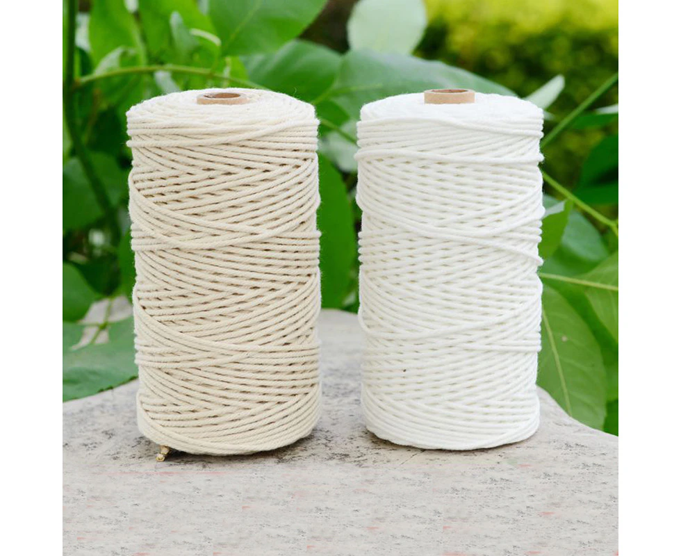 2mm Macrame Cotton Cords Natural Macrame Ropes Macrame Craft Cords