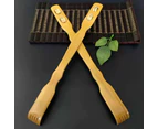 2x Long Reach Wooden Bamboo Scratch Back Scratcher Body Massage Itchy Relieve AU