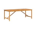 Garden Dining Table 200x90x74 cm Solid Wood Acacia