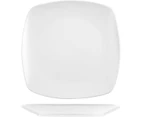 48 x WHITE PLASTIC SQUARE SERVING TRAYS 31CM Durable Party Food Serving Platters Events Catering Dishwasher Safe, BPA Free, Strong, Durable, Reusable