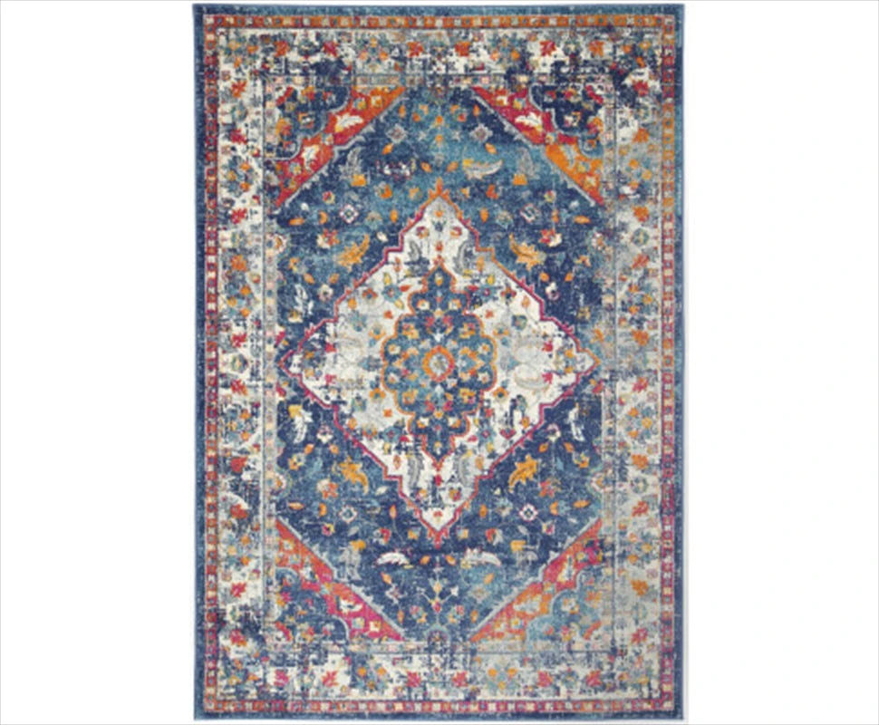 Navy Multi Oriental Rug 200x290cm