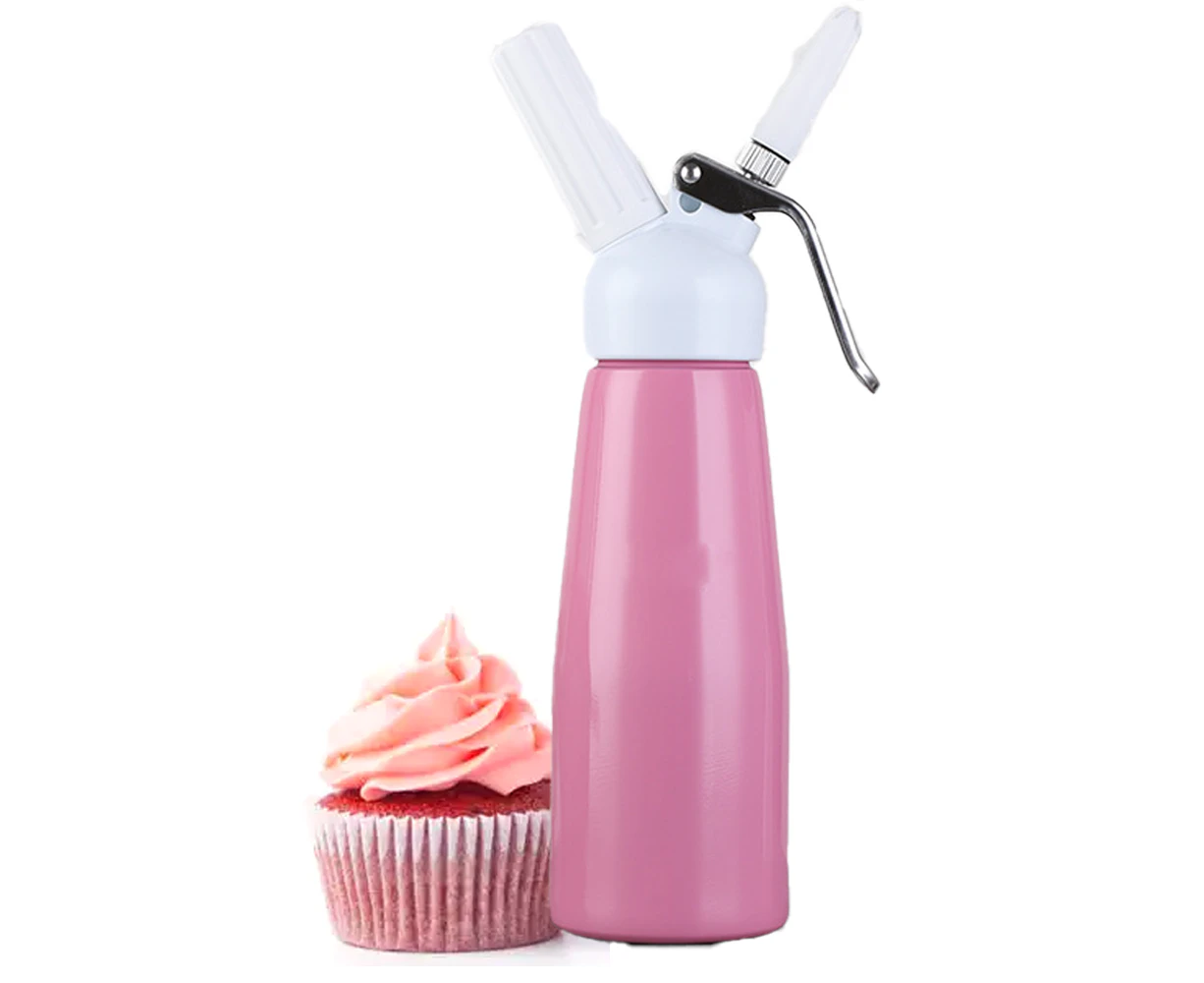 Professional Whipped Cream Dispenser for Delicious Homemade Whipped Creams, Sauces, Desserts, and Infused Liquors - Pink