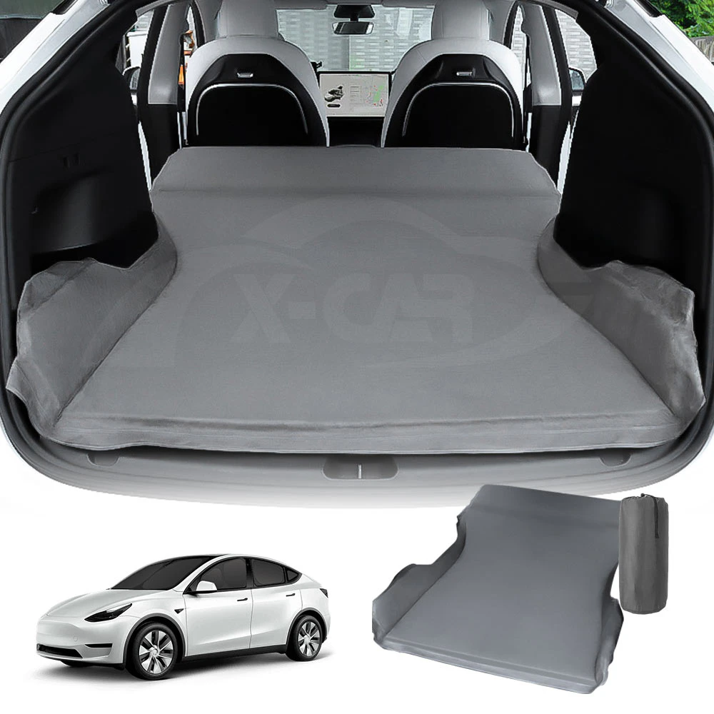 Tesla Model Y 2022-2025 Portable Twin Size Camping Bed Mattress High Density Memory Foam in Car Sleeping Pad with Storage Bag