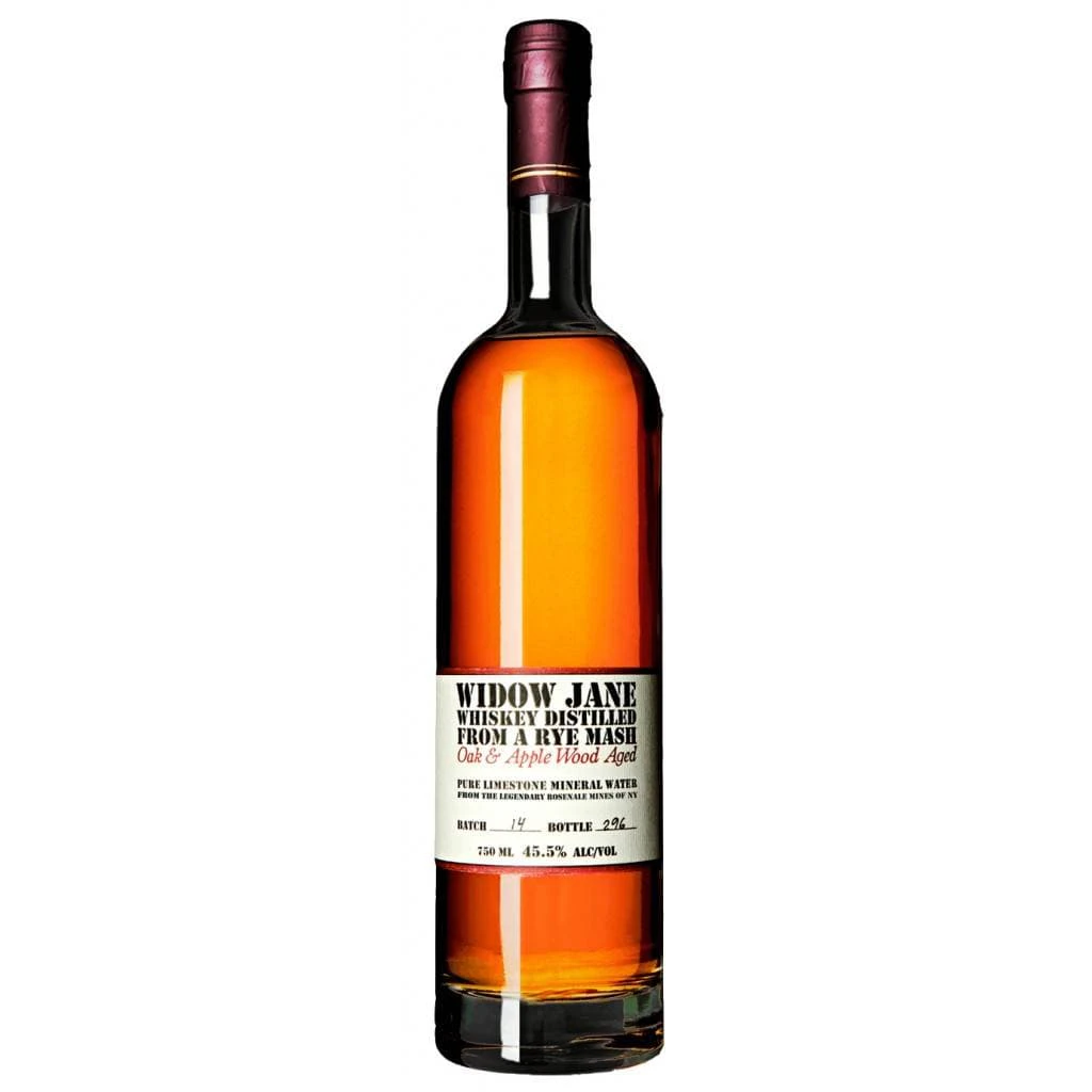 PERSONALISED WIDOW JANE RYE WHISKEY AGED AMERICAN APPLEWOOD 45.5% 750ML