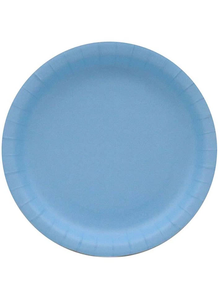 Sky Blue 10 Pack 18cm Paper Plates-New