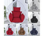 Hanging Egg Hammock Swing Chair Sofa Thick Cushion Seat Padded Headrest Pad - Black