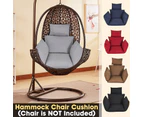 Hanging Egg Hammock Swing Chair Sofa Thick Cushion Seat Padded Headrest Pad - Black