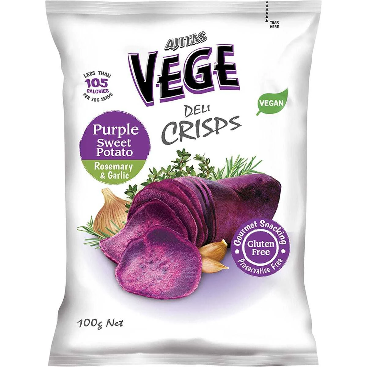 Purple Sweet Potato Deli Crisps (6x100g)