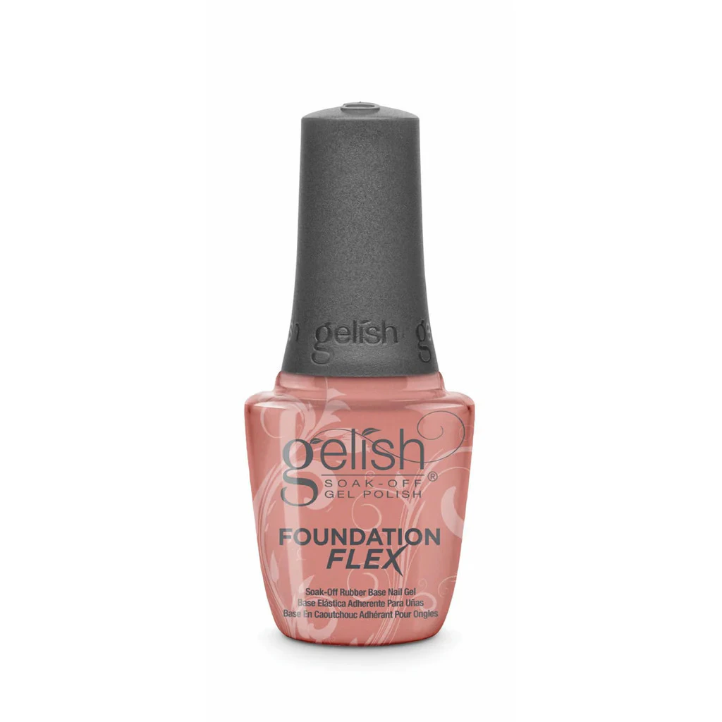 Gelish Gel Polish - Foundation Flex Soak-Off Rubber Nail Base Coat - Cover Beige 15ml