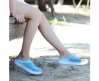 Women Hollow-out Solid Color Non-slip Clogs Shoes Slip-on Summer Beach Slipper-Grey