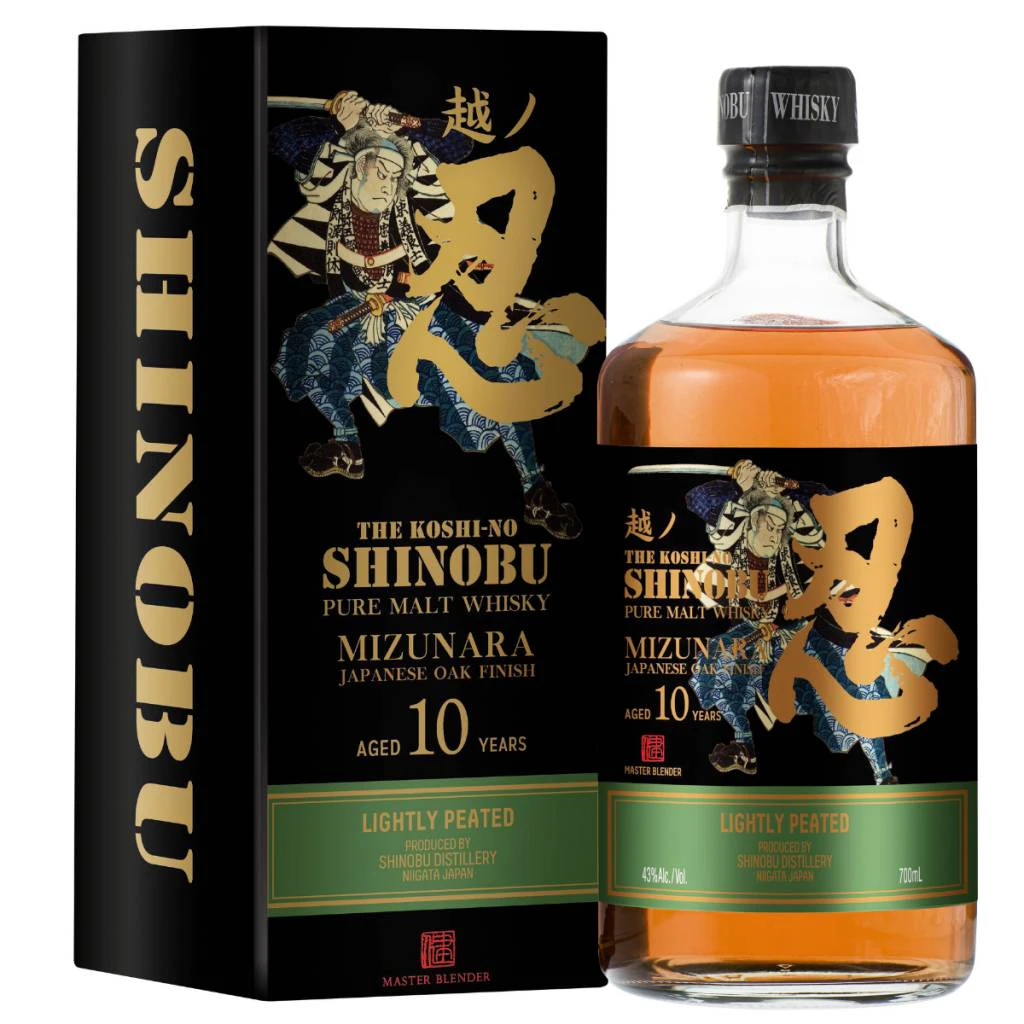 THE SHINOBU 10YO PURE MALT MIZUNARA JAPANESE OAK FINISH 43% 700ML