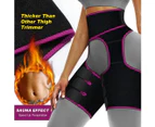 Waist and Thigh Trainer Butt Lifter Neoprene Hip Raise Thigh Slimmer Sweat Trimmer Plus Size Women and Men Workout