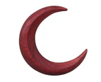 Hair Fork Classical Retro Elegant Temperament Simple Style Decoration Hair Accessories Hand Carved Wooden Crescent Moon Hairpin for Long Thick Hair-Red L
