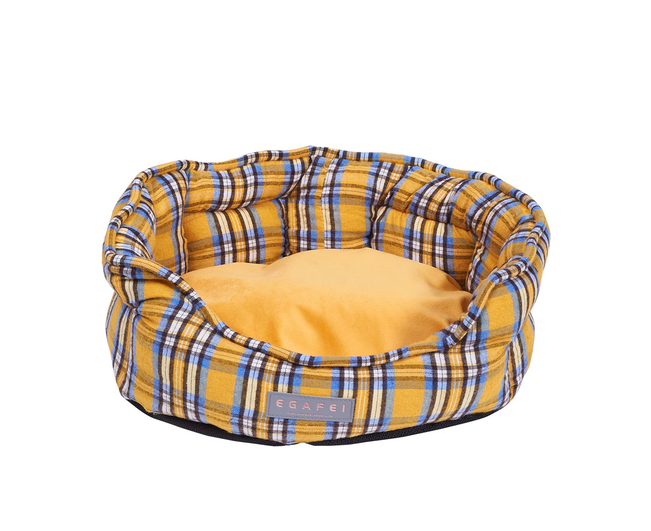 EGAFEI Cat Bed Nest Mat Pet Dog Soft Warm Sleeping Cushion Washable Cotton Shape - Yellow