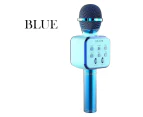 DS 878 Wireless Bluetooth Microphone with Built-in HIFI Speaker For iPhone and Android - Blue