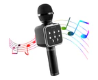 DS 878 Wireless Bluetooth Microphone with Built-in HIFI Speaker For iPhone and Android - Black