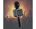 DS 878 Wireless Bluetooth Microphone with Built-in HIFI Speaker For iPhone and Android - Black