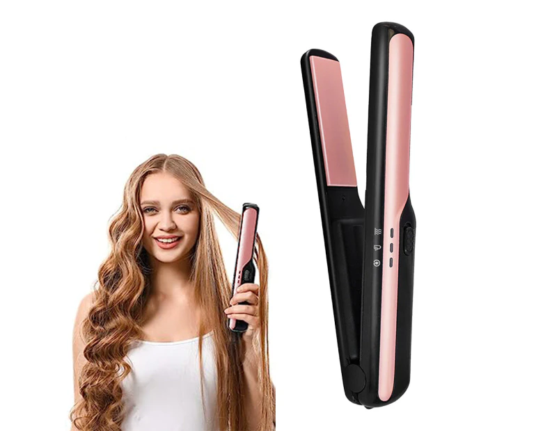 USB Cordless Hair Straightener Rechargeable Travel Portable Hair Styling Tool Black