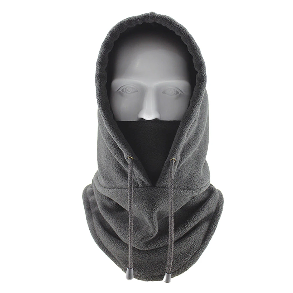 Ski Mask Wind-Resistant Winter Face Mask Cycling  Warm Face Cover Hat Cap Dark Grey