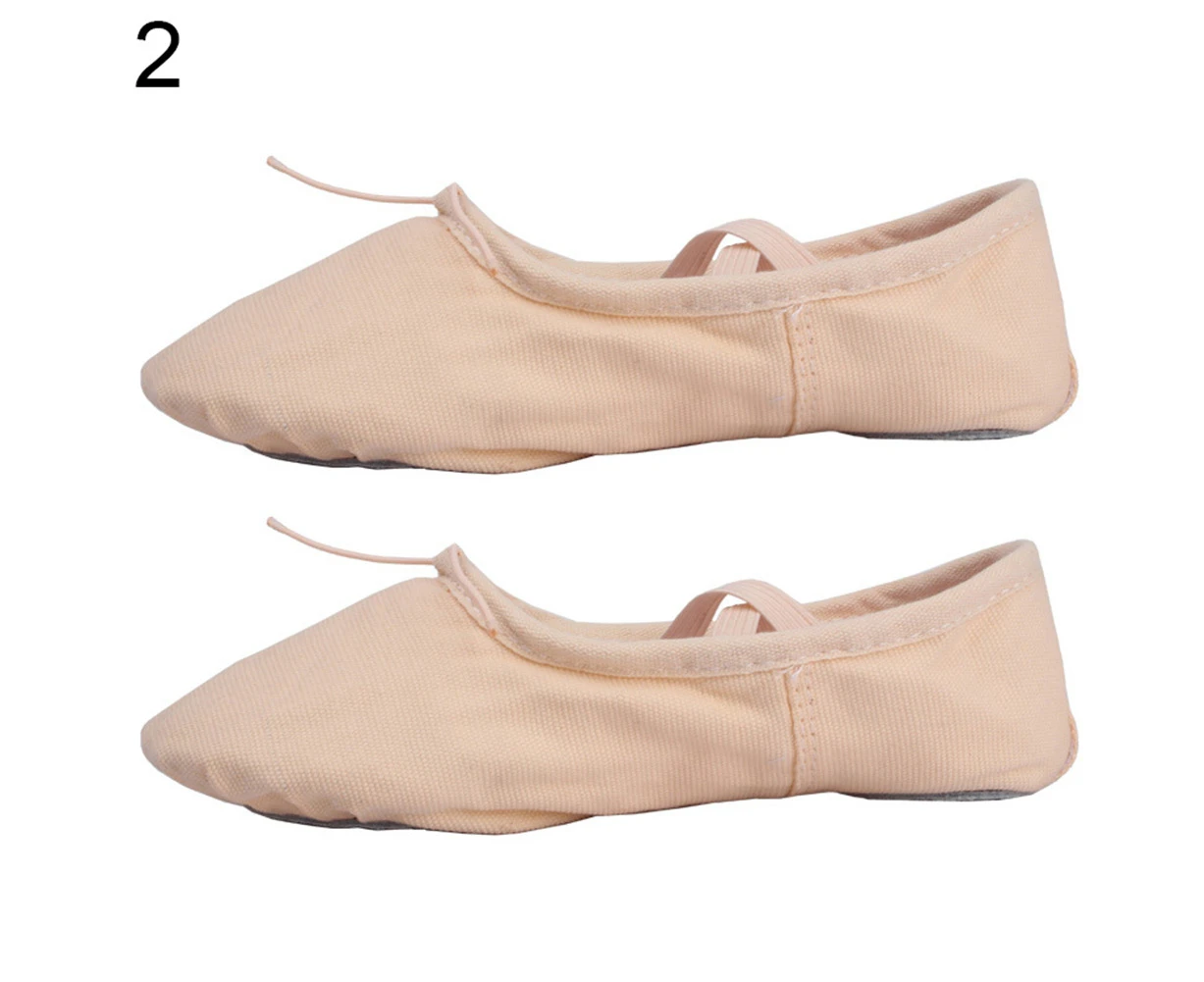 Women Men Soft Anti-Slip Sole Adults Dance Ballet Shoes Gymnastics Shoes-Skin - Skin