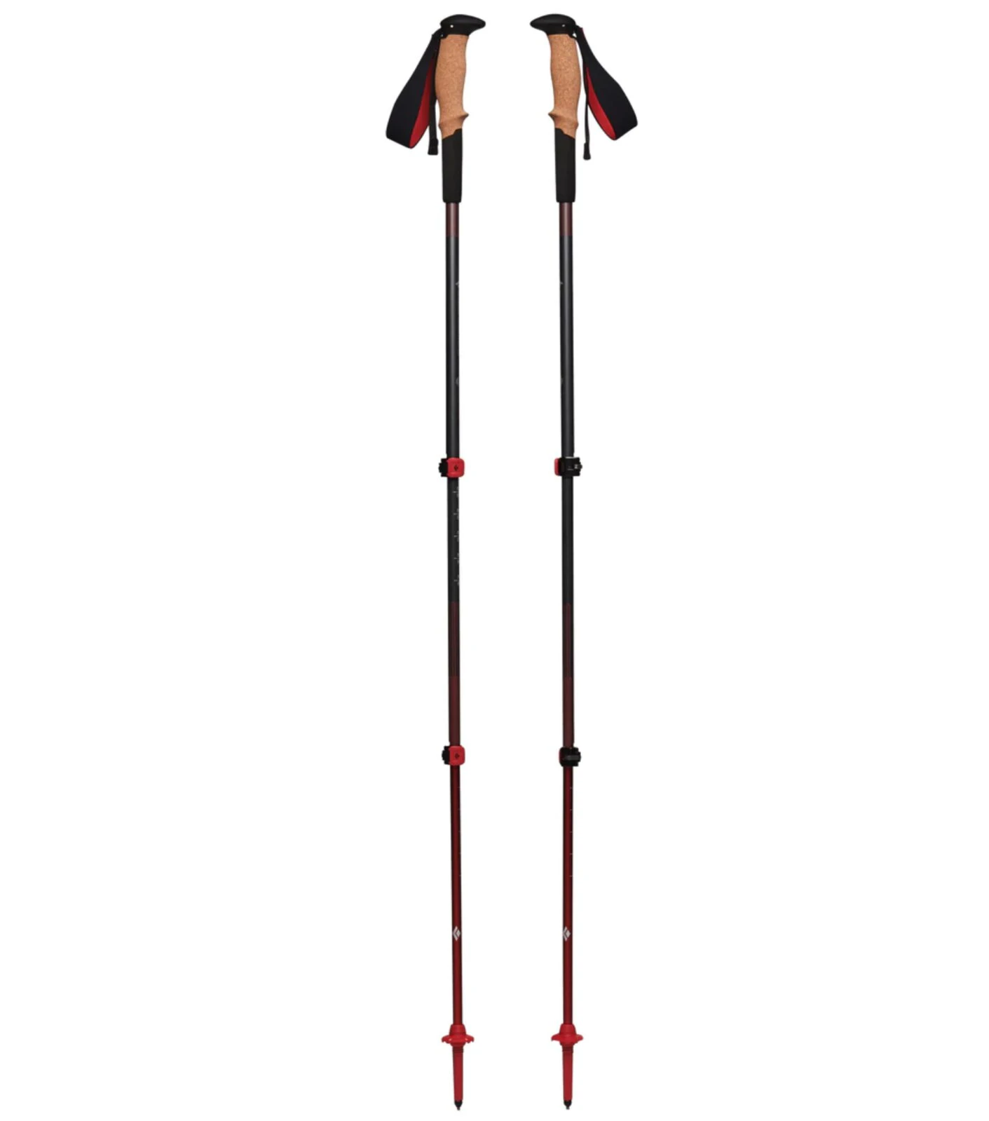 Black Diamond Pursuit Shock Trekking Poles S/M (100 - 125 cm) - Steel Grey / Octane