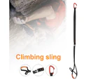 Adjustable Outdoor Rock Climbing Polyester Webbing Foot Loop Ascender Belt Band