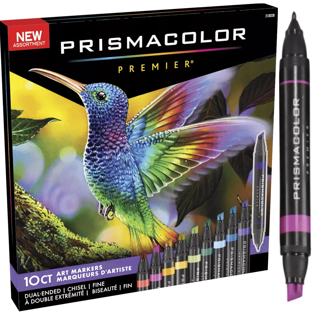 Prismacolor Premier Double Sided Art Markers Fine Chisel Tip Dual End Pack 10