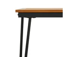 vidaXL Garden Table with Hairpin Legs 140x80x75 cm Solid Wood Acacia