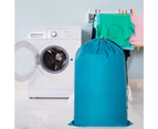 2 Pack Travel Laundry Bag, Machine Washable Dirty Clothes Organizer, Large Enough To Hold 4 Loads of Laundry, 61*91cm,Blue