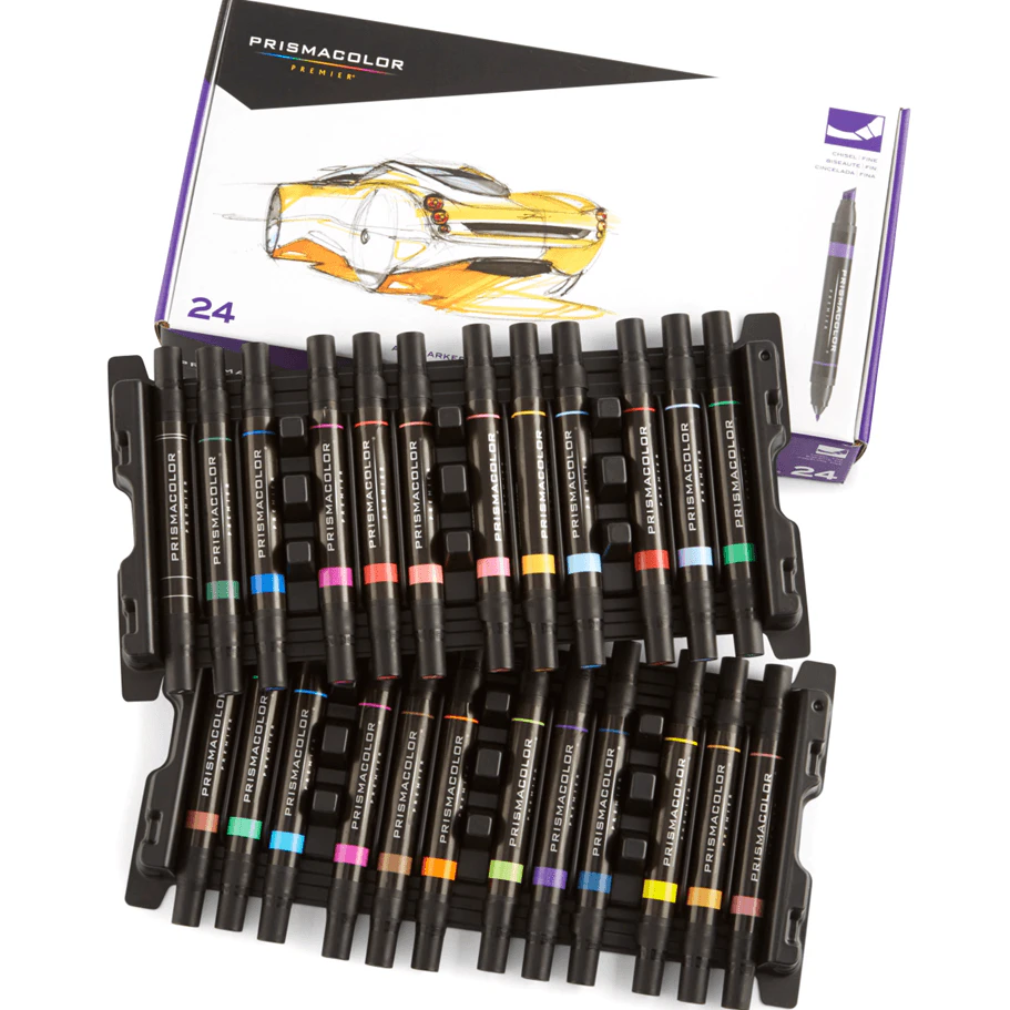 Prismacolor Art Markers Chisel/fine Tip 24 Pack