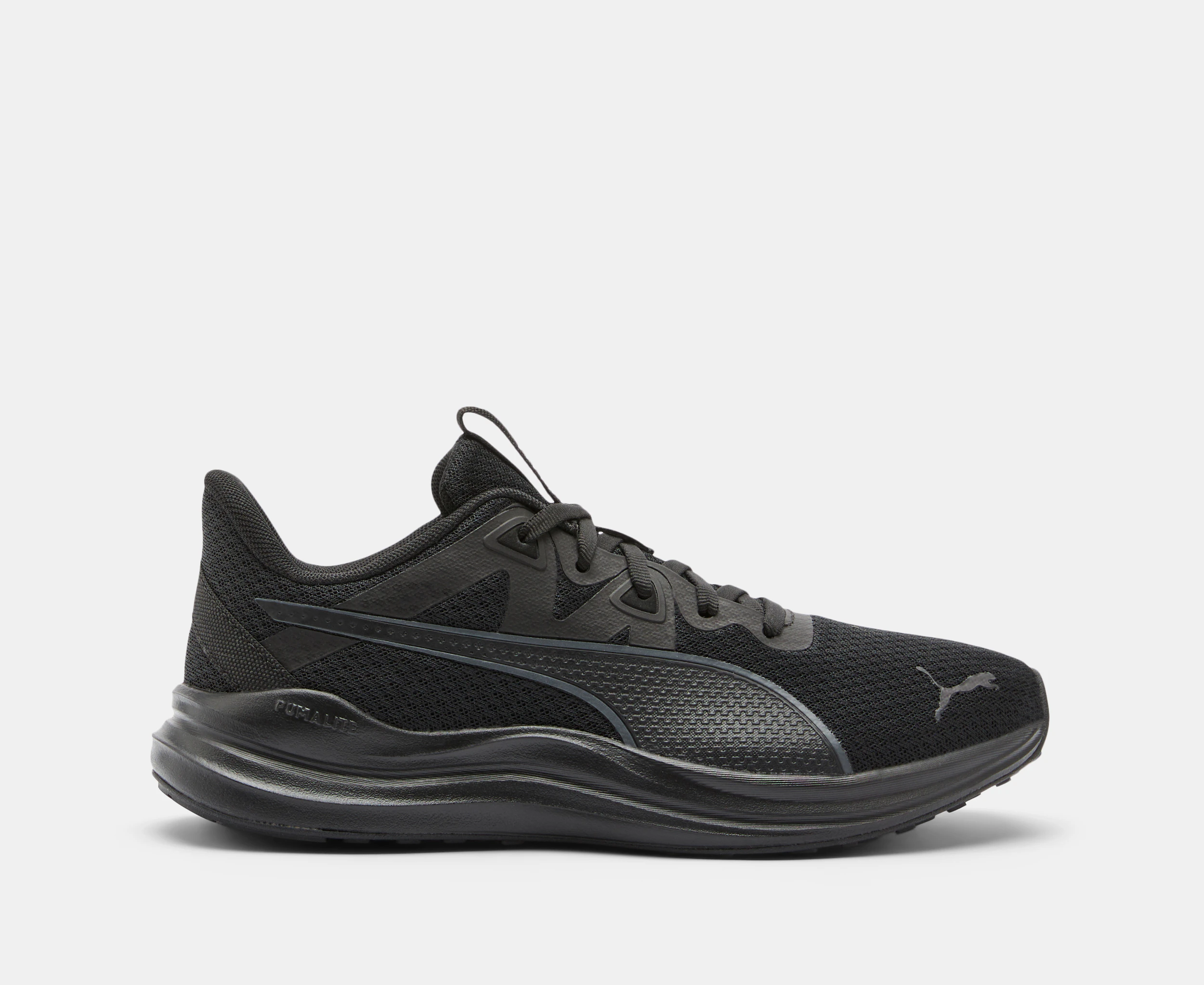 Puma Youth Reflect Lite Running Shoes - Black/Cool Dark Grey