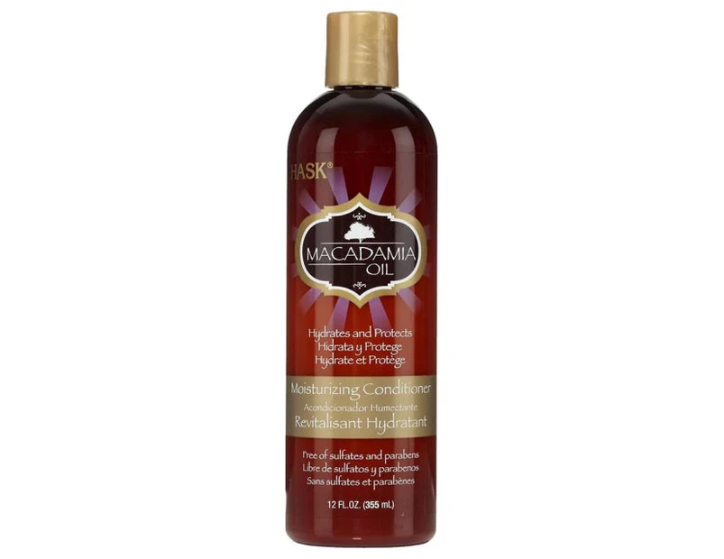 Hask Placenta Hask Macadamia Oil Moisturizing Conditioner 355ml