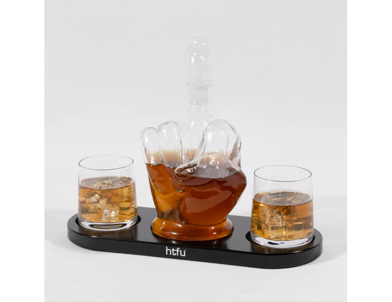 htfu Middle Finger Whiskey Decanter