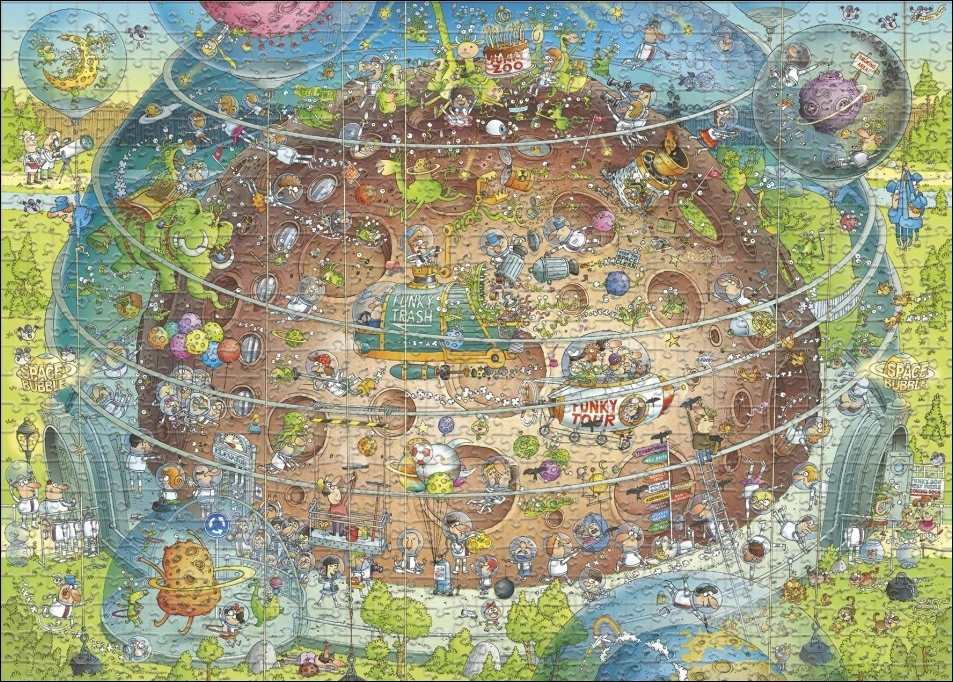 Heye - Funky Zoo - Cosmic Habitat Puzzle 1000pc