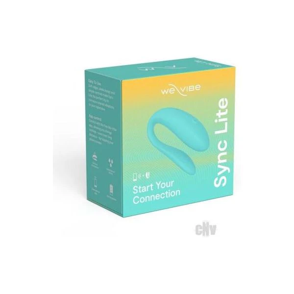 We Vibe Sync Lite Aqua Intuitive C Shape Couples Vibrator For Hands Free Pleasure Model Svl001 Aqua Blue  Introducing The We Vibe