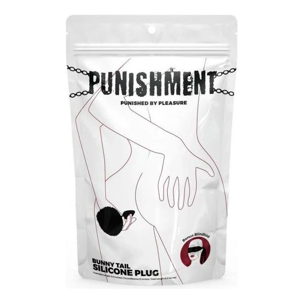 Punishment Bunny Tail Plug Black The Ultimate Silicone Anal Plug For Sensual Play