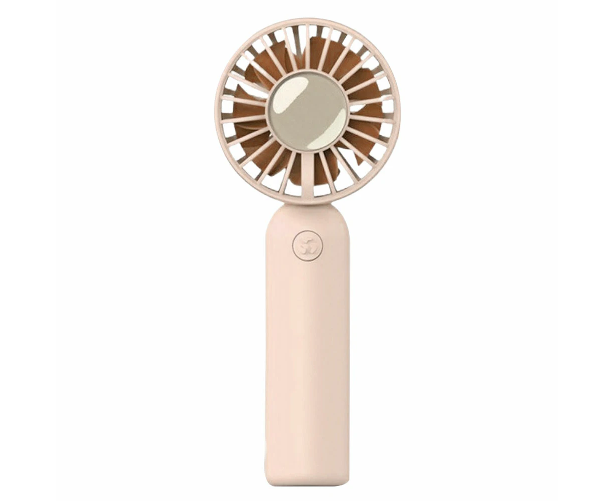 Mini Portable Fan, Dual Motor Powerful Hand-Held Fan, 3-Speed Personal Small Desktop Fan,Pink