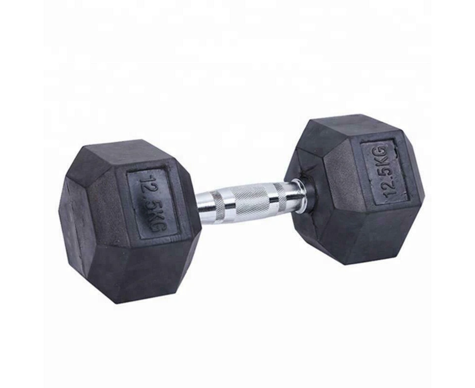 Premium Rubber Hex Dumbbell-12.5KG Pair