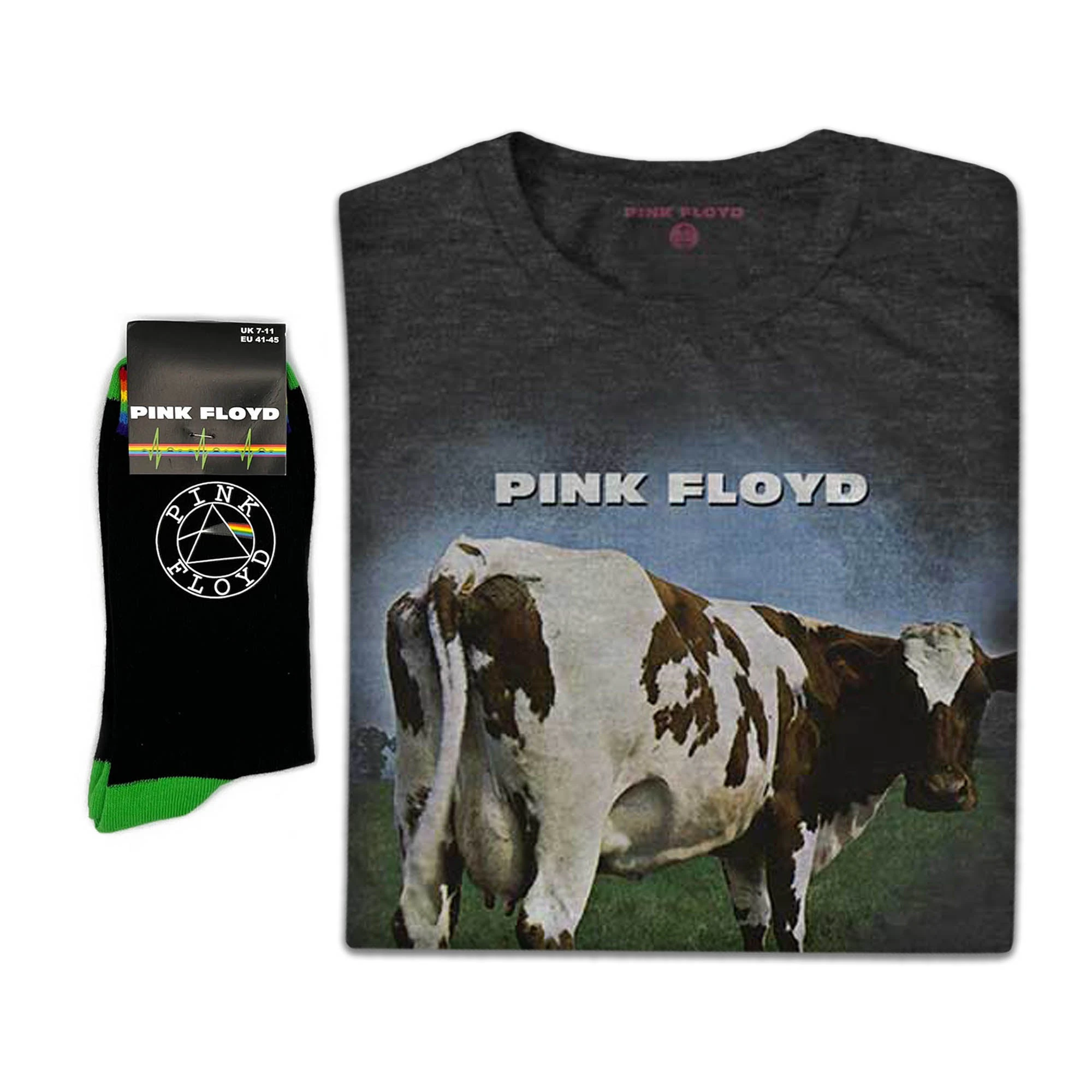 Pink Floyd | Exclusive Band Gift Set | Atom Heart Mother Fade Tee & Socks