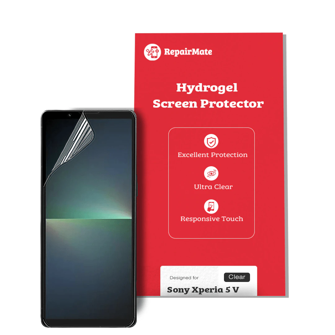 Sony Xperia 5 V Compatible Hydrogel Screen Protector Full Cover [2 Pack] - [2X Front] Protector