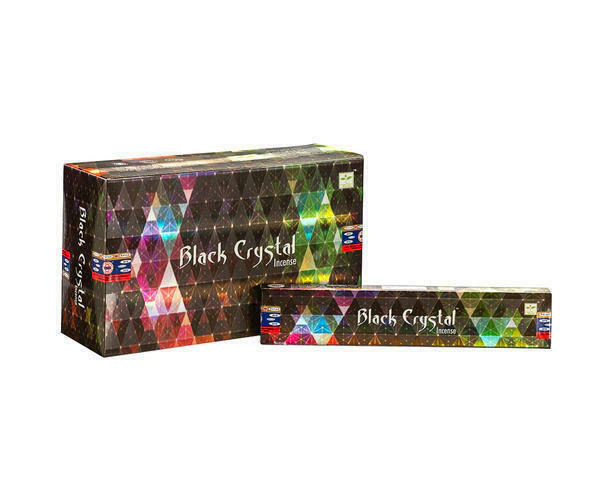 Black Crystal 12 Packs Satya Incense Sticks Natural Meditation Home Yoga Aroma Fragrance Scents