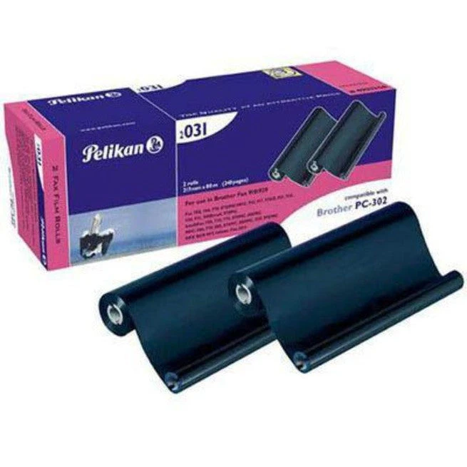 Pelikan Compatible Brother Pc 302 Fax Film Refill Black Twin Pack