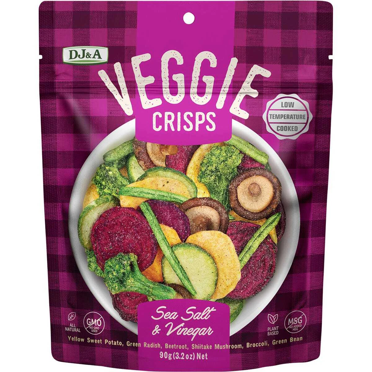 Natural Veggie Crisps - Sea Salt & Vinegar (9x90g)