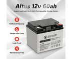 Altus 12V 60ah AGM Battery Deep Cycle SLA Lead Acid Battery