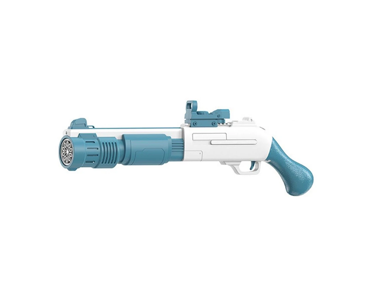 Rifle Bubble Gun Bubbles Machine Blower Outdoor Party Summer Toy - Short Blue